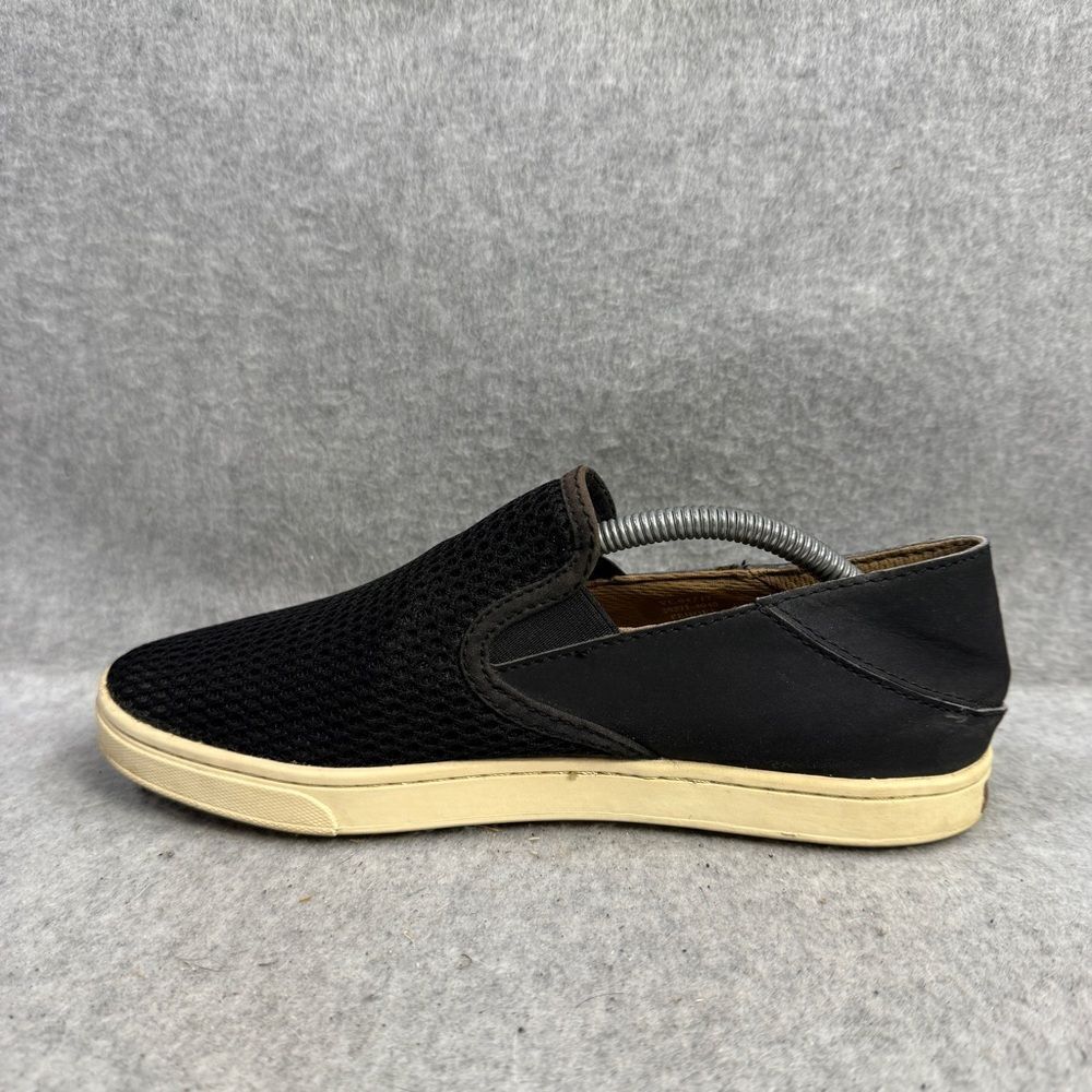 Olukai Womens Shoes Size 7 Pehuea Dark Slip On Low Top Comfort Casual Sneakers - Picture 7 of 10